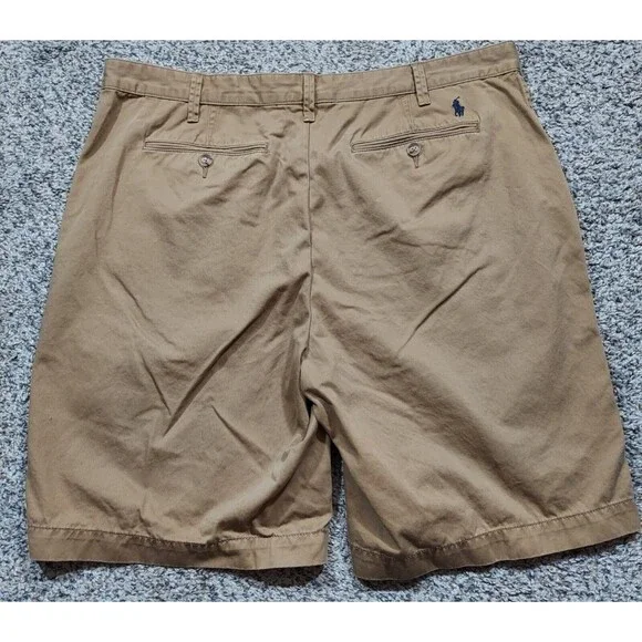 Polo Ralph Lauren Khaki Shorts Men's 38 Relaxed Fit Flat Front - Picture 4 of 6